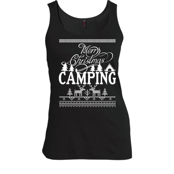 Merry Christmas Camping T Shirt, Coolest Camper Tank Top