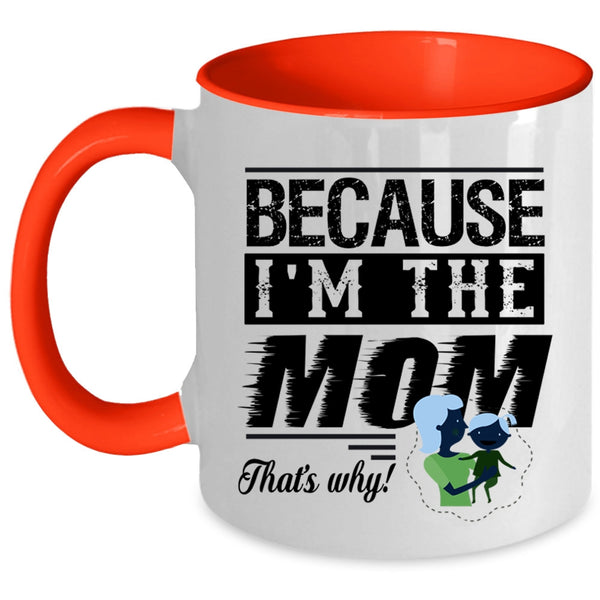 I Love My Mom Coffee Mug, Keep Calm And Call Mom Accent Mug