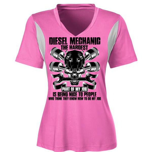 Diesel Mechanic The Hardest T Shirt, I Love Mechanic T Shirt, Awesome T-Shirts