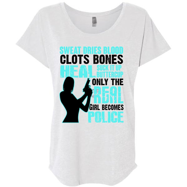 Only The Real Girl Becomes Police T Shirt, I Love Police T Shirt, Awesome T-Shirts