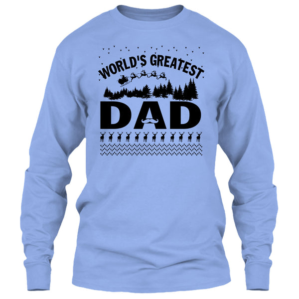 World's Greatest Dad T Shirt, Merry Christmas Gift T Shirt