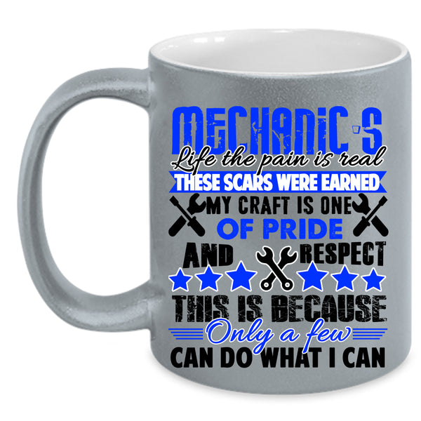 Cool Gift For Mechanics Coffee Mug, Mechanic's Life Accent Mug