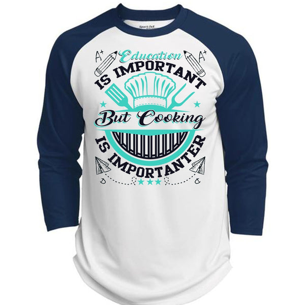 Education Is Importanter T Shirt, I Love Cooking T Shirt, Awesome T-Shirts  (Polyester Game Baseball Jersey)