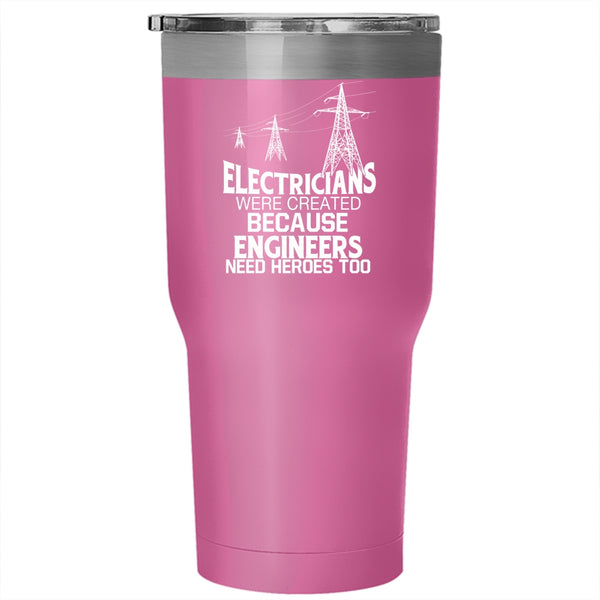 Electricians Tumbler 30 oz Stainless Steel, Funny Gift For Electrician Travel Mug