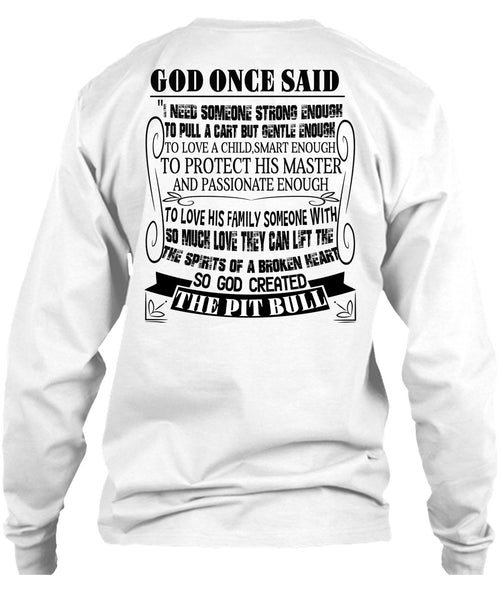 God Created The Pit Bull T Shirt, I Love My Dogs T Shirt