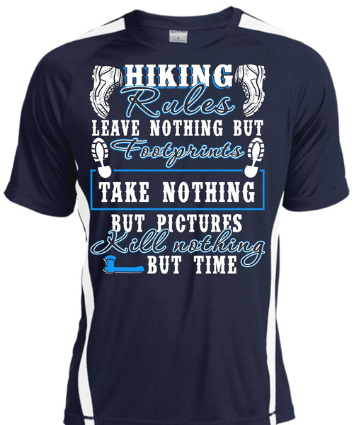 Hiking Rules T Shirt, Footprint T Shirt, Cool Shirt