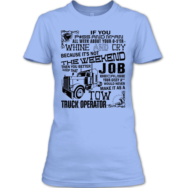 Tow Truck Operator T Shirt, Coolest Trucker T Shirt