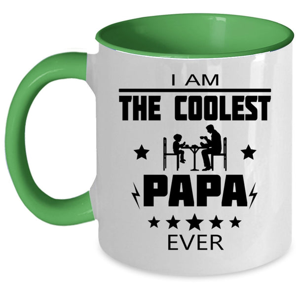 I Am The Coolest Papa Ever Cup, Happy Father's Day Mug