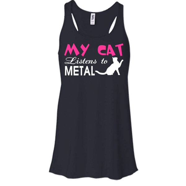 My Cat Listens To Metal Shirt, Cool Cat Shirt