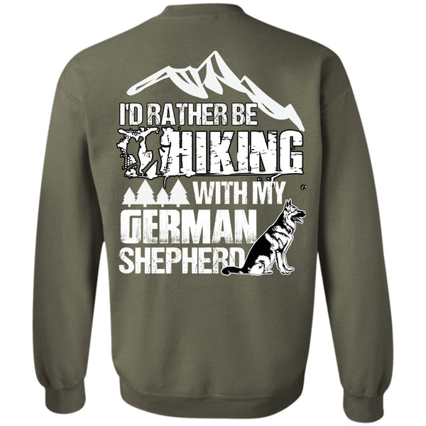German Shepherd T Shirt, I Love Hiking Sweatshirt