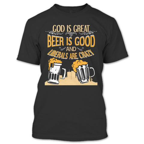 A black t-shirt with the shopify logo