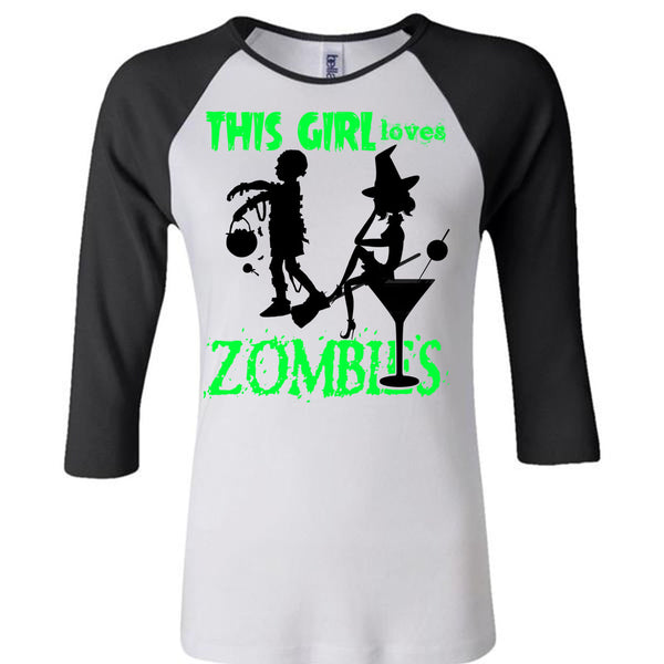 This Girl Loves Zombies T Shirt, Wait For Halloween T Shirt, Awesome T-Shirts