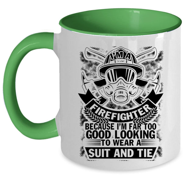 Best Gift For Firefighter Coffee Mug, Firefighter Accent Mug