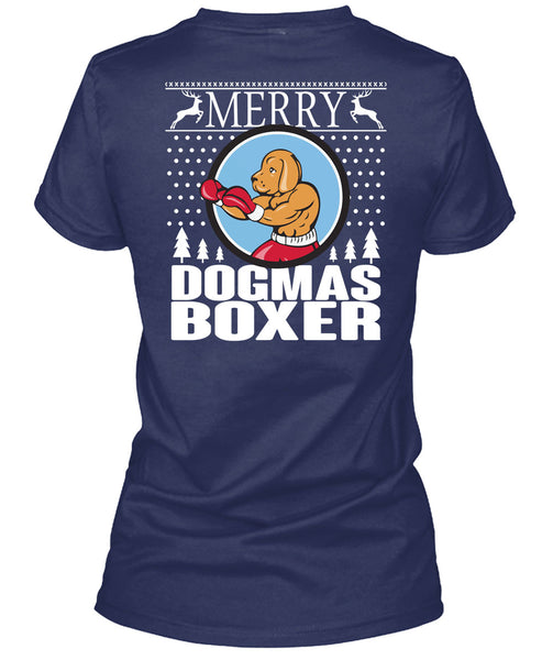 Merry Dogmas Boxer T Shirt, This Girl Loves Christmas T Shirt
