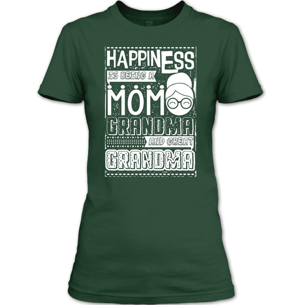Happiness Is Being A Mom T Shirt, Grandma T Shirt