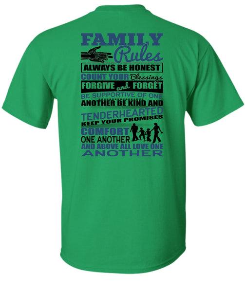 Family Rules T Shirt, I Love Papa T Shirt