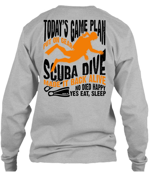 Today's Game Plan T Shirt, I Love Diving T Shirt