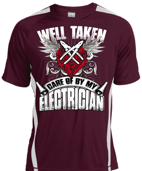 Care Of By My Electrician T Shirt, Being An Electrician T Shirt, Cool Shirt
