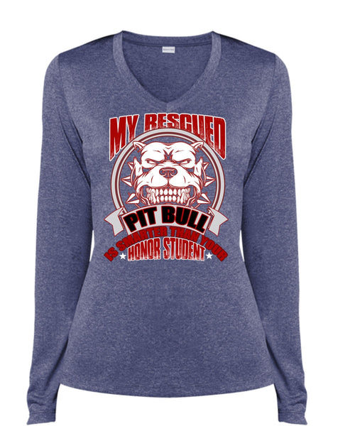 My Rescued Pit Bull Is Smarter T Shirt, My Favorite T Shirt