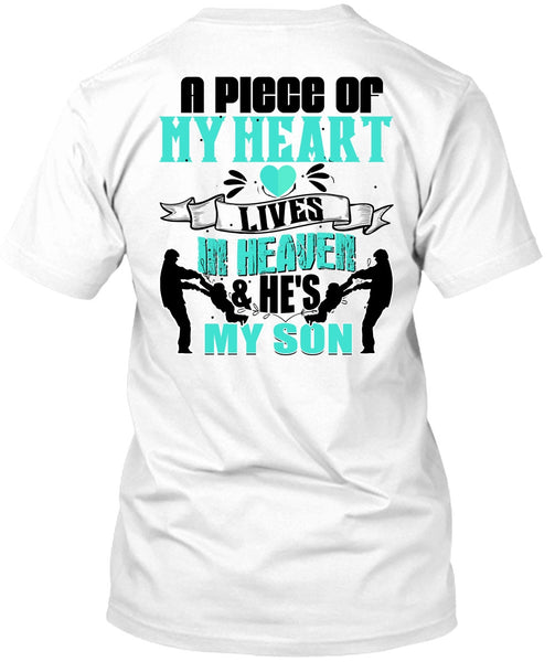 A black t-shirt with the shopify logo