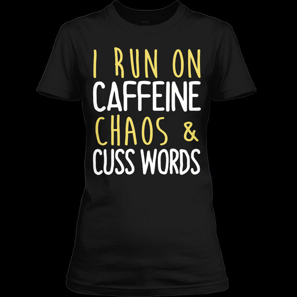 A black t-shirt with the shopify logo