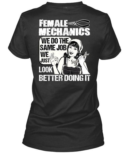 Female Mechanics T Shirt, Being A Mechanic T Shirt