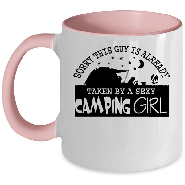 Married Coffee Mug, This Guy Is Already Taken By A Camping Girl Accent Mug