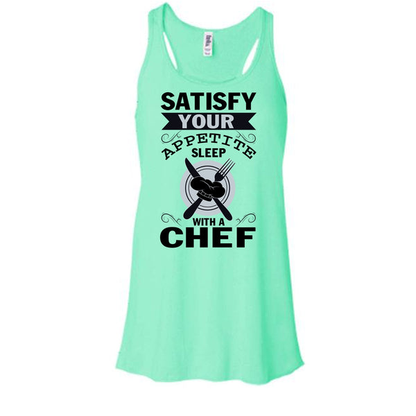 Satisfy Your Appetite Sleep With A Chef T Shirt, Cool Chef Wife T Shirt, Awesome t-shirts