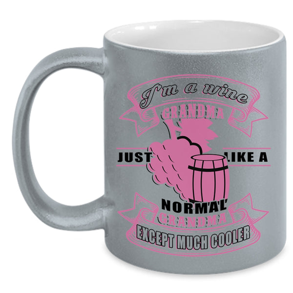 Cool Wine Grandma Coffee Mug, I'm A Wine Grandma Accent Mug