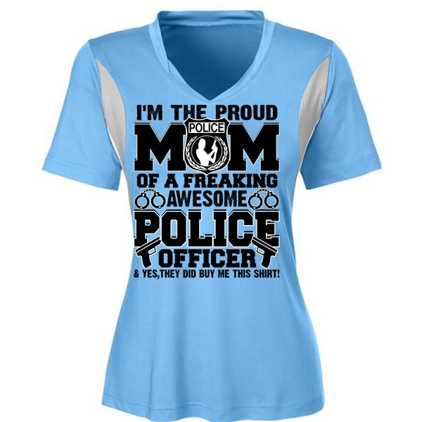 I'm The Proud Police Mom T Shirt, Police Officer T Shirt, Awesome T-Shirts