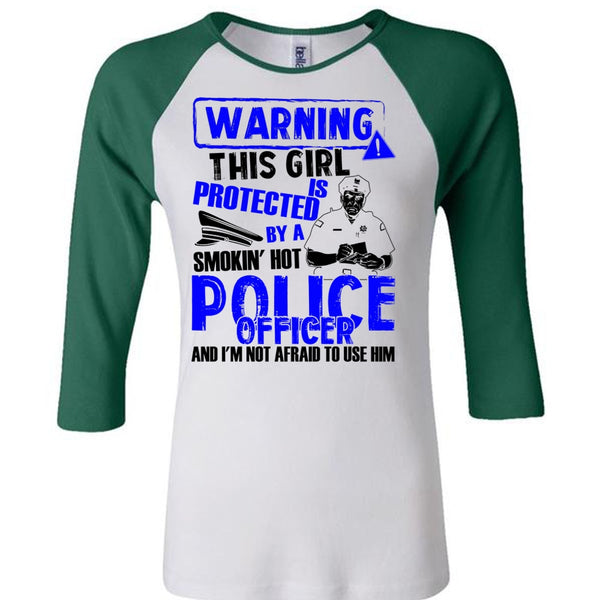 This Girl Is Protected By A Police Officer T Shirt, I Love Police T Shirt, Awesome T-Shirts