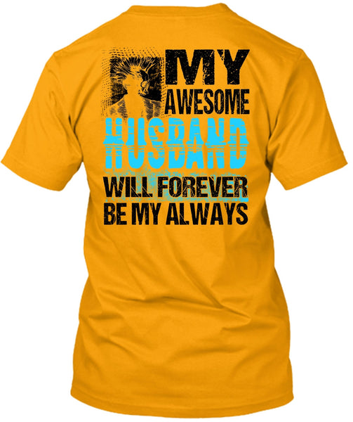 My Awesome Husband T Shirt, I Love Husband T Shirt