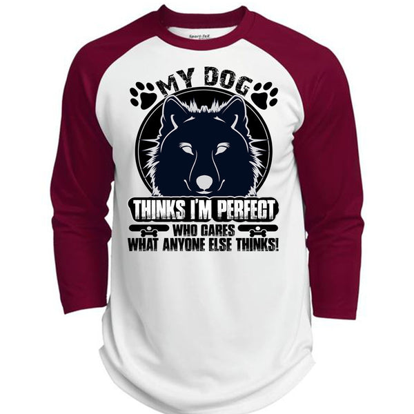 My Dog Thinks T Shirt, My Favorite T Shirt, Awesome T-Shirts  (Polyester Game Baseball Jersey)