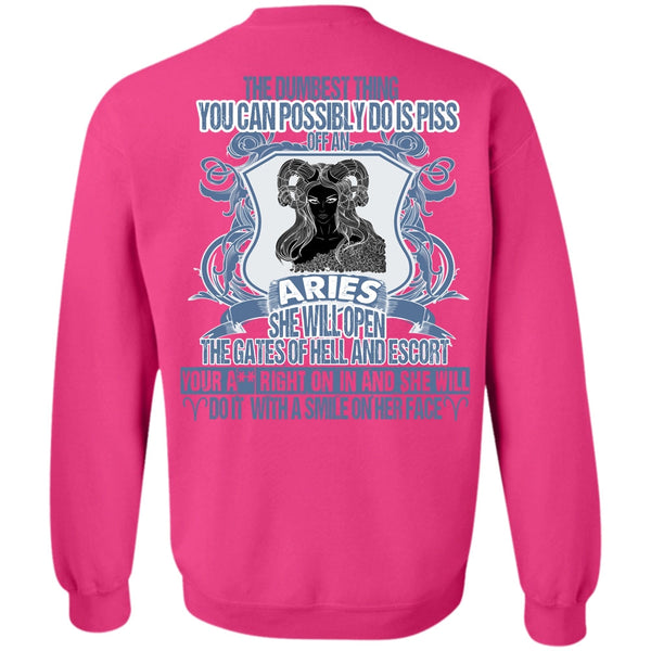 I Love Aries T Shirt, Aries She Will Open The Gates Sweatshirt