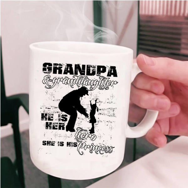 My Granddaughter Coffee Mug, Grandpa And Granddaughter Cup