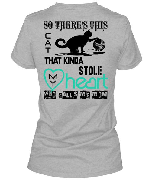 This Cat That Kinda Stole My Heart T Shirt, I Love My Cat T Shirt