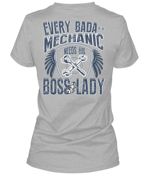 Mechanic Needs His Boss Lady T Shirt, I Love Mechanic T Shirt
