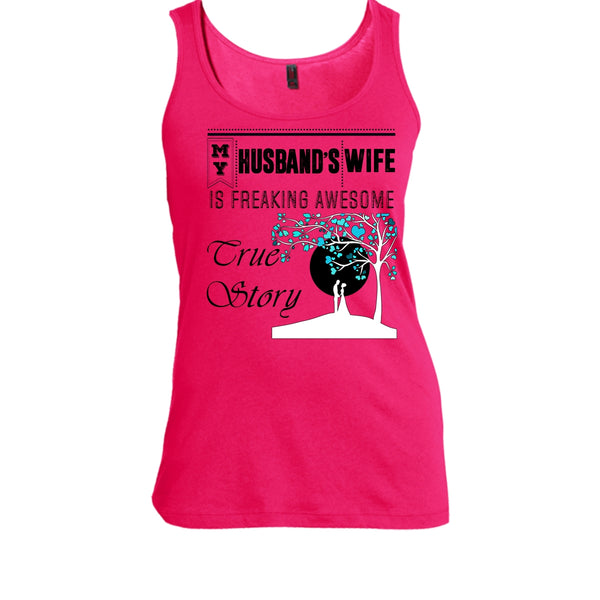 My Husband's Wife T Shirt, Coolest Wife T Shirt, Awesome t-shirts