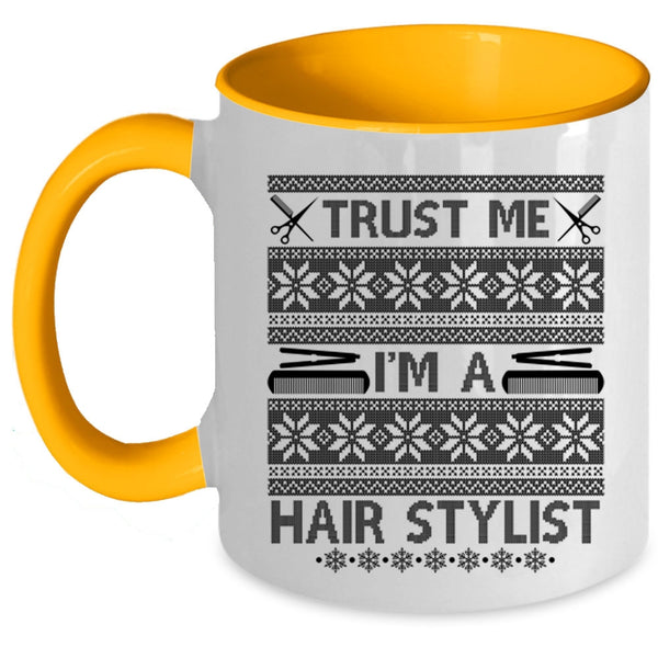Christmas Tree Coffee Mug, I'm A Hair Stylist Accent Mug