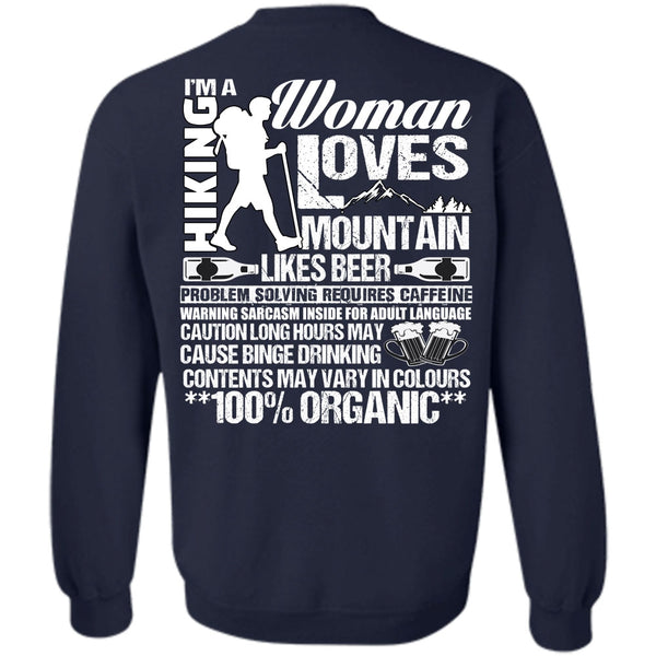 Woman Loves Mountain T Shirt, I Love Hiking Sweatshirt