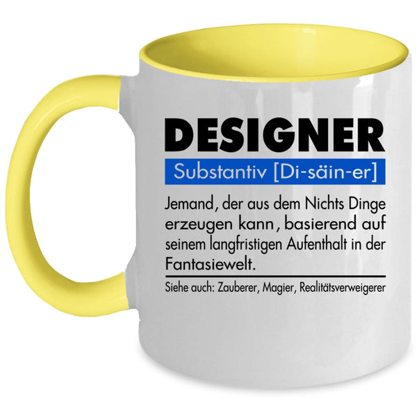 Cool Gift For Designer Coffee Mug, Designer Accent Mug