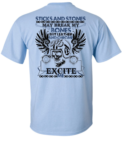 Sticks And Stones T Shirt, I Love Biker T Shirt