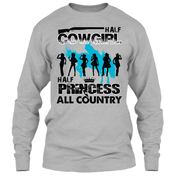 Half Cowgirl T Shirt, All Country T Shirt