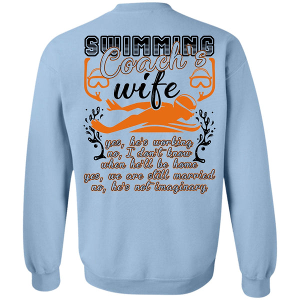 I Love Swimming T Shirt, Swimming Coach's Wife Sweatshirt
