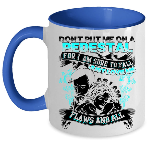 Cool Just Married Coffee Mug, I Am Sure To Fall Just Love Me Accent Mug