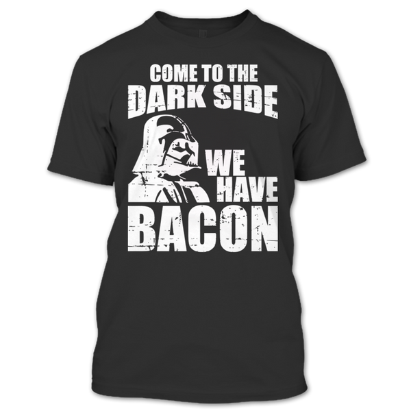 A black t-shirt with the shopify logo