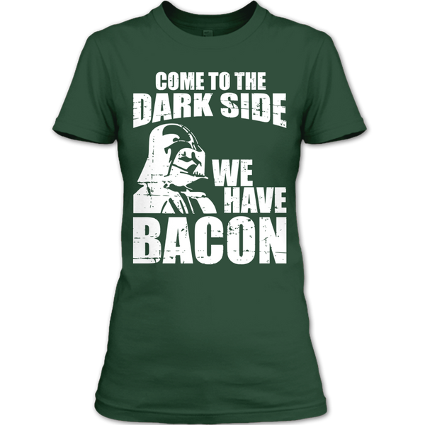 A black t-shirt with the shopify logo