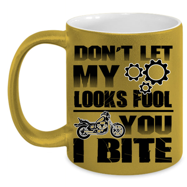 Funny Saying Coffee Mug, Don't Let My Looks Fool You Accent Mug