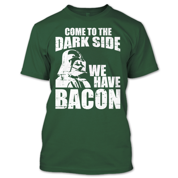 A black t-shirt with the shopify logo