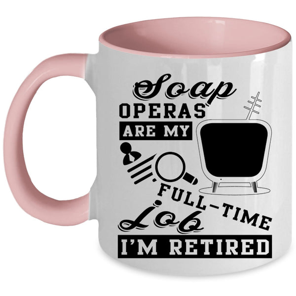 Cool Gift For Grandparent Coffee Mug, I'm Retired Accent Mug
